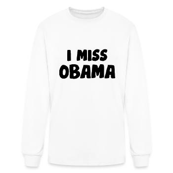 I Miss Obama - Men's Long Sleeve T-Shirt - white - Front