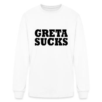 Greta sucks - Men's Long Sleeve T-Shirt - white - Front