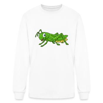 Kawaii Grasshopper - Men's Long Sleeve T-Shirt - white - Front