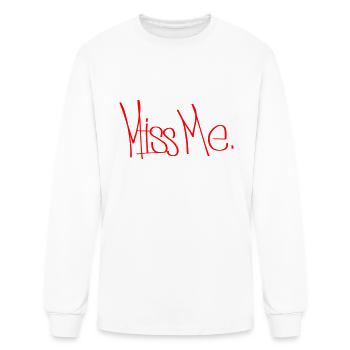 miss me - Men's Long Sleeve T-Shirt - white - Front