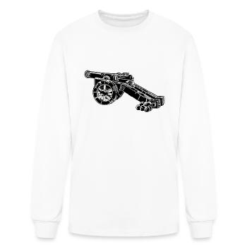 medieval cannon - Men's Long Sleeve T-Shirt - white - Front