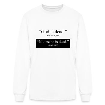 God is Dead - Nietzsche is dead - Men's Long Sleeve T-Shirt - white - Front