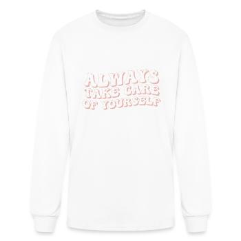 Always Take Care Of Yourself - Men's Long Sleeve T-Shirt - white - Front