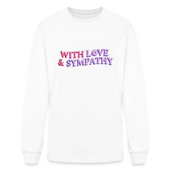 With love and sympathy - Men's Long Sleeve T-Shirt - white - Front