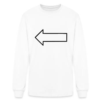 arrow - Men's Long Sleeve T-Shirt - white - Front