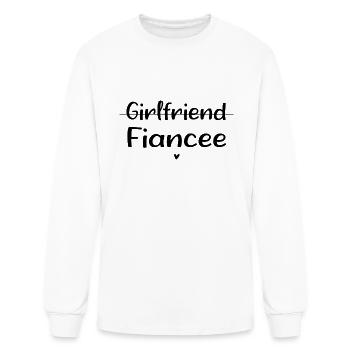 Girlfriend Fiancee Funny Girlfriend - Men's Long Sleeve T-Shirt - white - Front