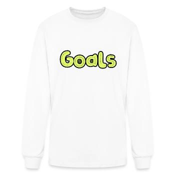 Achieve Goals - Men's Long Sleeve T-Shirt - white - Front
