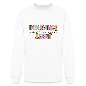 Insurance agent - Men's Long Sleeve T-Shirt - white - Front