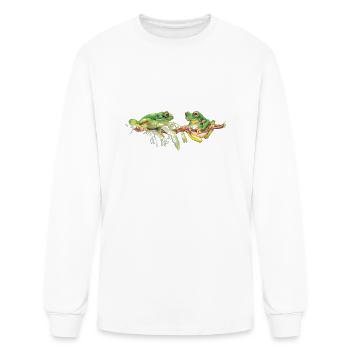 tree frogs - Men's Long Sleeve T-Shirt - white - Front