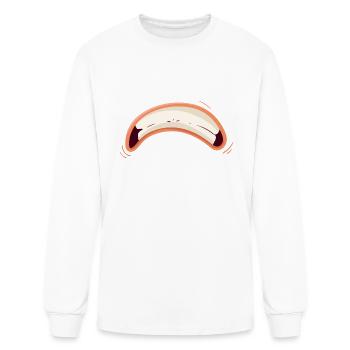 mouth - Men's Long Sleeve T-Shirt - white - Front