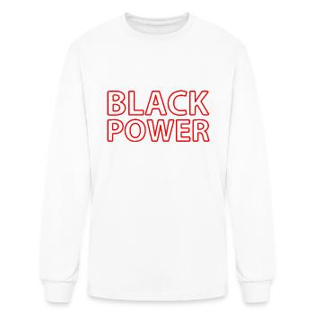 Black Power - Men's Long Sleeve T-Shirt - white - Front