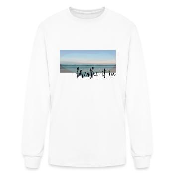 Breathe It In - Men's Long Sleeve T-Shirt - white - Front