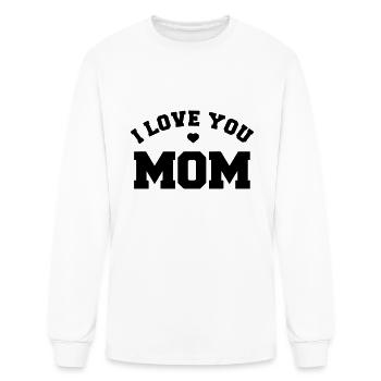 I love you mom - Men's Long Sleeve T-Shirt - white - Front