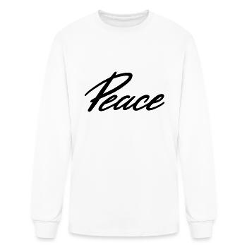 Peace - Men's Long Sleeve T-Shirt - white - Front