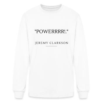 Power - Men's Long Sleeve T-Shirt - white - Front