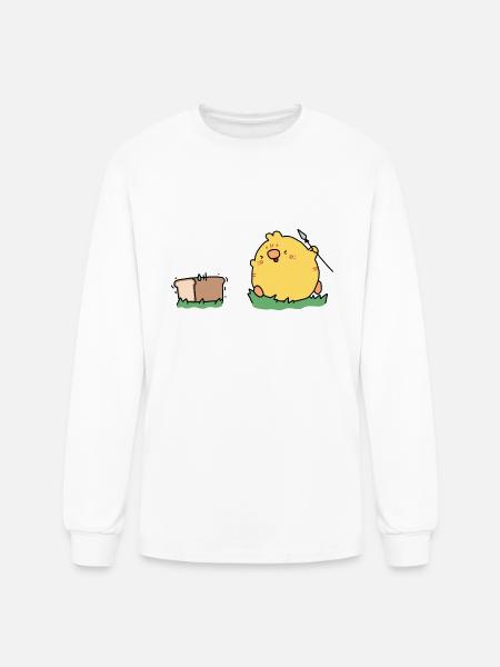 Bread Hunting - Men's Long Sleeve T-Shirt - white