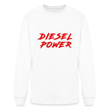 Diesel Power - Men's Long Sleeve T-Shirt - white - Front