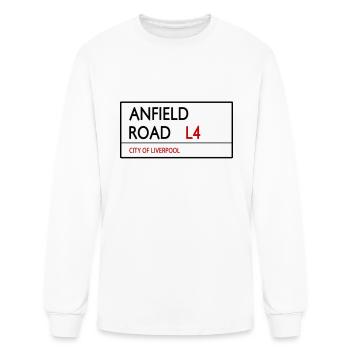 Anfield Road - Men's Long Sleeve T-Shirt - white - Front