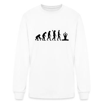 Meditation - Men's Long Sleeve T-Shirt - white - Front