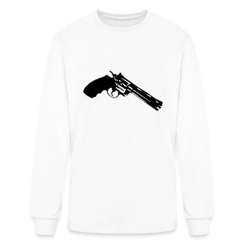 revolver gun pistol 302 - Men's Long Sleeve T-Shirt - white - Front