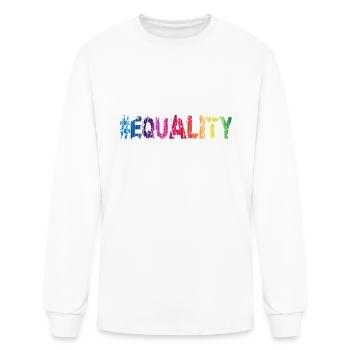 equality - Men's Long Sleeve T-Shirt - white - Front