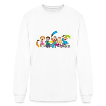 sticker design beautiful market training - Men's Long Sleeve T-Shirt - white - Front