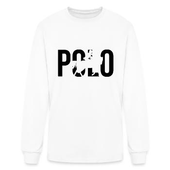 Polo - Men's Long Sleeve T-Shirt - white - Front