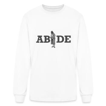Abide Dude Lebowski Robe Design - Men's Long Sleeve T-Shirt - white - Front