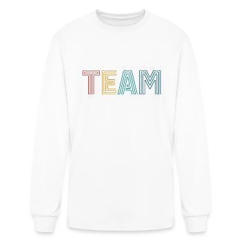 Team - Men's Long Sleeve T-Shirt - white - Front