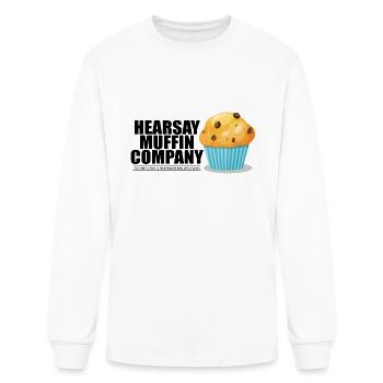 Heresay Muffin Company - Men's Long Sleeve T-Shirt - white - Front