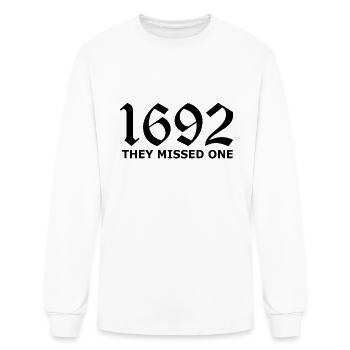 1692 they missed one - Men's Long Sleeve T-Shirt - white - Front