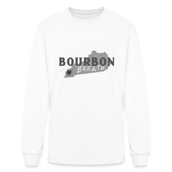 BOURBON BREATH - Men's Long Sleeve T-Shirt - white - Front