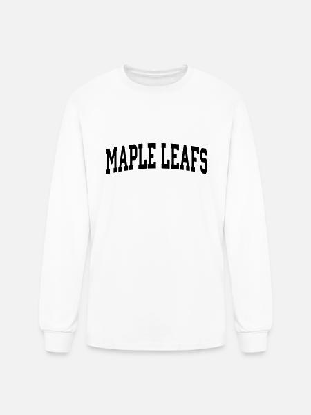 Maple Leafs-block - Men's Long Sleeve T-Shirt - white
