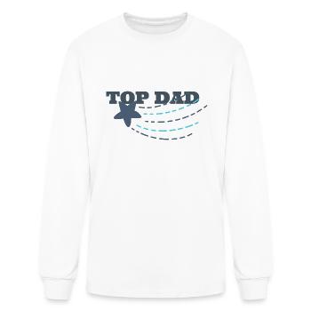 Top dad - Men's Long Sleeve T-Shirt - white - Front