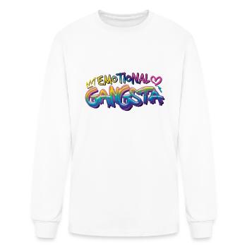 Emotional Gangsta - Men's Long Sleeve T-Shirt - white - Front