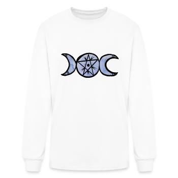 Triple Moon Pentacle - Men's Long Sleeve T-Shirt - white - Front