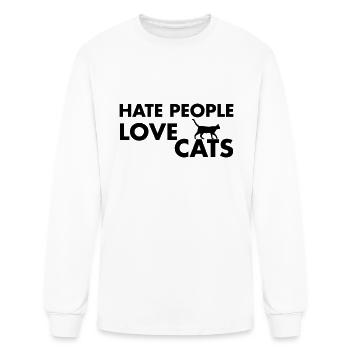 Cat Lover - Men's Long Sleeve T-Shirt - white - Front
