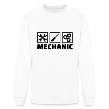 Mechanic - Men's Long Sleeve T-Shirt - white - Front