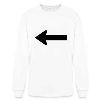 arrow - Men's Long Sleeve T-Shirt - white - Front