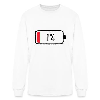 1 Percent 80s cute nature - Men's Long Sleeve T-Shirt - white - Front