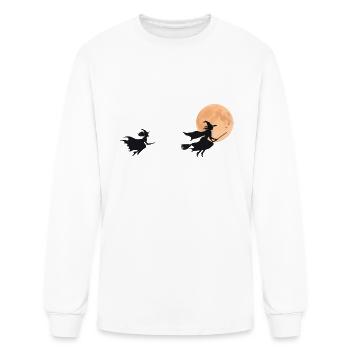 two witch meringues through the night - Men's Long Sleeve T-Shirt - white - Front