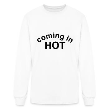 coming in hot - Men's Long Sleeve T-Shirt - white - Front