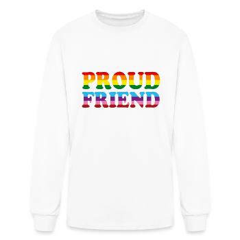 Proud Friend - Men's Long Sleeve T-Shirt - white - Front