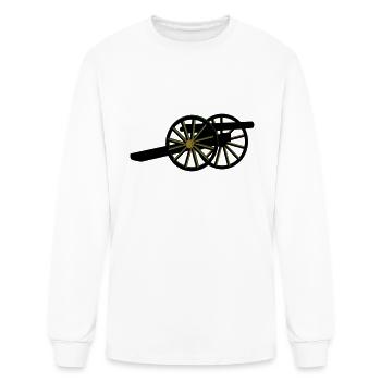 Civil War Cannon - Men's Long Sleeve T-Shirt - white - Front