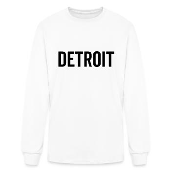 Detroit - Men's Long Sleeve T-Shirt - white - Front