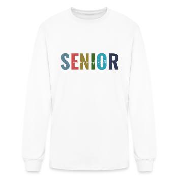 Class of 2025 senior graduation back to school - Men's Long Sleeve T-Shirt - white - Front