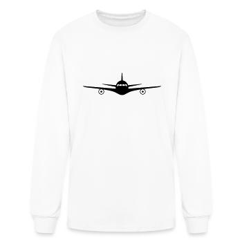Jet Plane - Men's Long Sleeve T-Shirt - white - Front