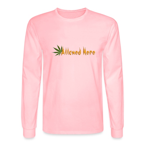 Allowed Here - weed/marijuana t-shirt - Men's Long Sleeve T-Shirt