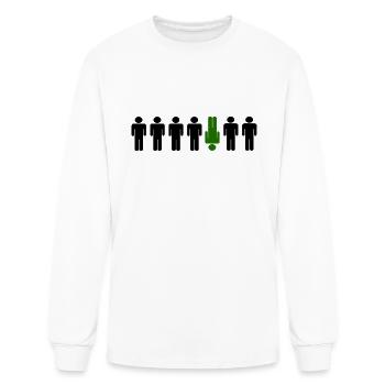 Be different - Men's Long Sleeve T-Shirt - white - Front