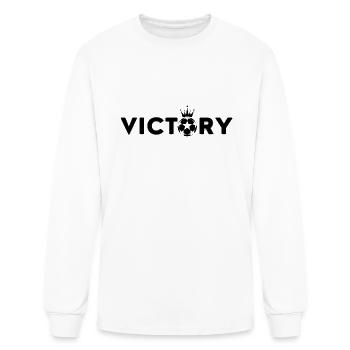 Victory Celebration alcohol football Bier Fußball - Men's Long Sleeve T-Shirt - white - Front